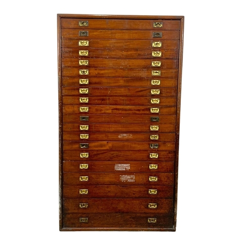 825 - A large late 19th century multi drawer collectors cabinet. Circa 1890. 87.5 x 60.5 x 121.5cm