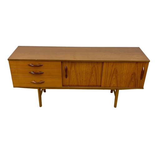 837 - A teak sideboard by Avalon. Mid Century. Circa 1960. 163 x 43.5 x 71cm.