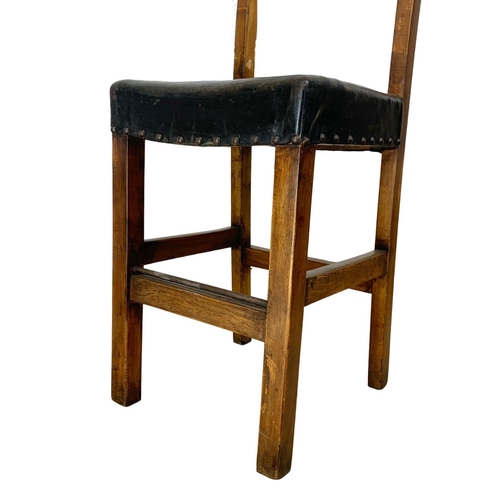 864 - A pair of early 20th century small Industrial chairs. Probably from a Mill for child workers. Circa ... 