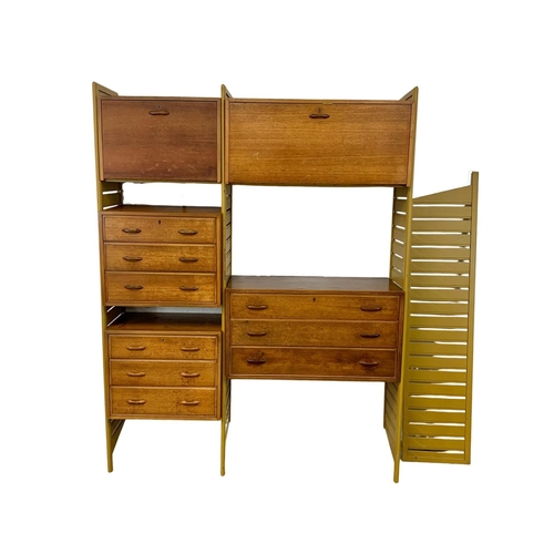 872 - A teak Ladderax by Staples. Mid Century. 1960’s. 155 x 201cm.