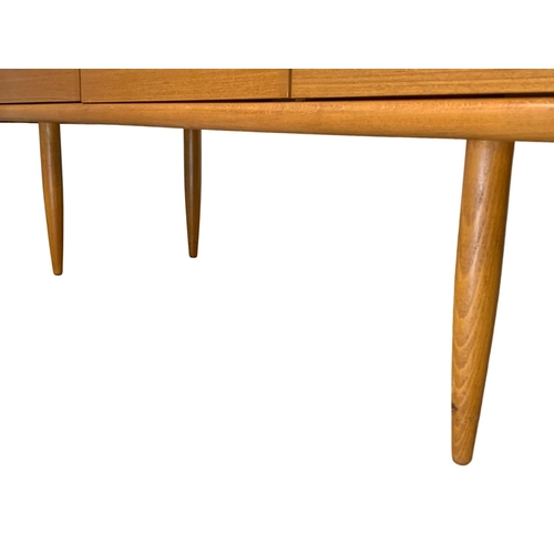 880 - A teak 6 drawer sideboard designed by Frank Guille for Austinsuite. Mid Century. 1960’s. 143.5 x 42 ... 