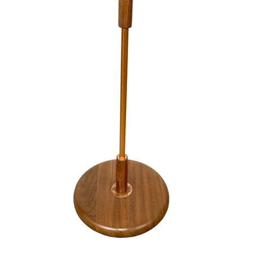 922 - A teak Mid Century standard lamp. Base measures 144cm.