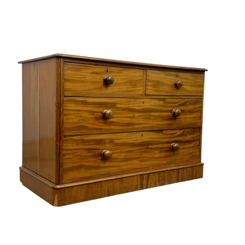 930 - A Victorian mahogany chest of drawers. Circa 1870. 115 x 54.5 x 76cm