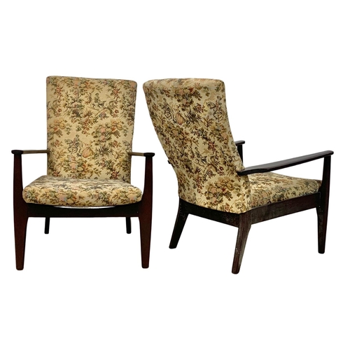 937 - A pair of vintage Parker Knoll armchairs. Model 988-1023. 1960’s.