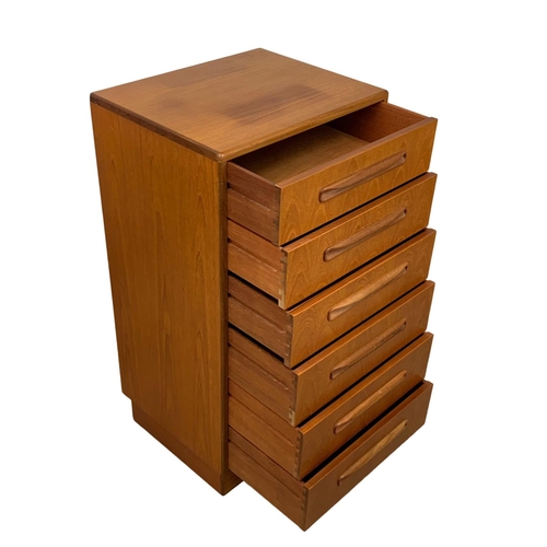 970 - A G-Plan Fresco Range teak chest of drawers. Mid Century. 1975. 56 x 44.5 x 103.5cm