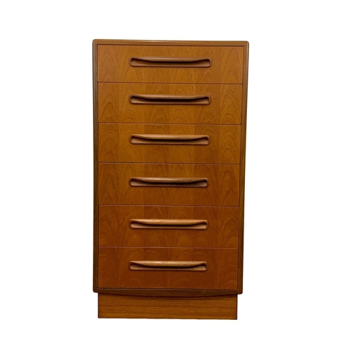 970 - A G-Plan Fresco Range teak chest of drawers. Mid Century. 1975. 56 x 44.5 x 103.5cm