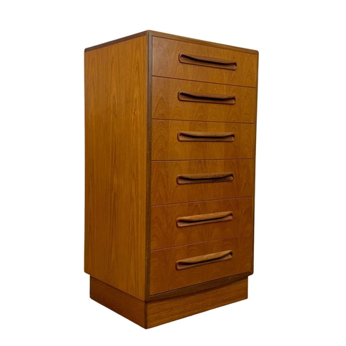 970 - A G-Plan Fresco Range teak chest of drawers. Mid Century. 1975. 56 x 44.5 x 103.5cm