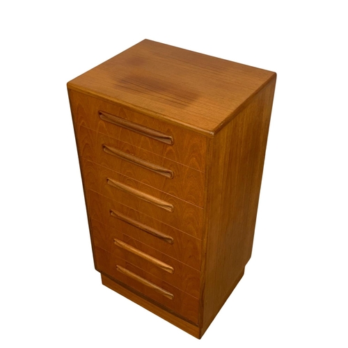 970 - A G-Plan Fresco Range teak chest of drawers. Mid Century. 1975. 56 x 44.5 x 103.5cm