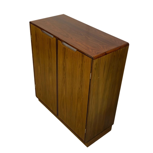 972 - A Danish rosewood collectors cabinet designed by Posborg & Meyhoff for Sibast Mobler. 92 x 42 x 105.... 