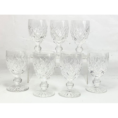 401A - A set of 7 Waterford Colleen crystal glasses, 11.5cm