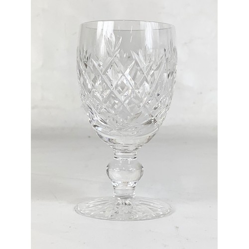 401A - A set of 7 Waterford Colleen crystal glasses, 11.5cm