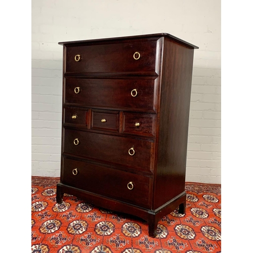 37 - A Stag chest of drawers. 82 x 46.5 x 112cm.