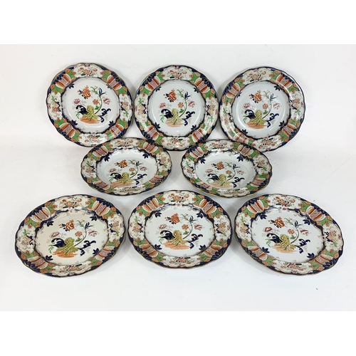 583 - A set of early 19th century “Improved Iron-Stone China dinner plates and bowls. Circa 1820.