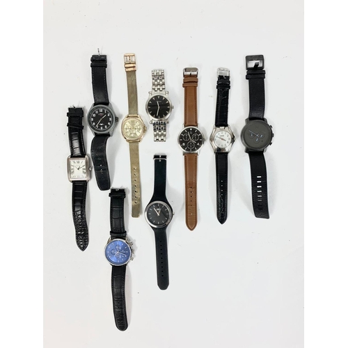 A sundry lot of watches.