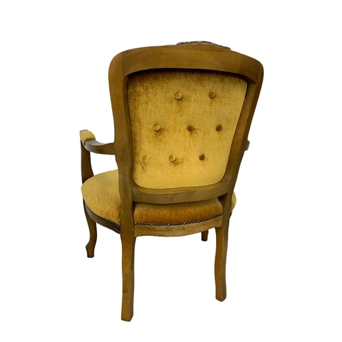 1010 - A pair of French armchairs.