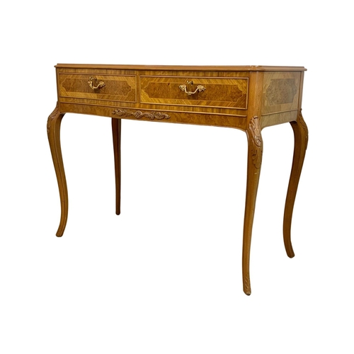 1025 - An 18th century style Italian console table with 2 drawers. 113 x 51 x 87cm