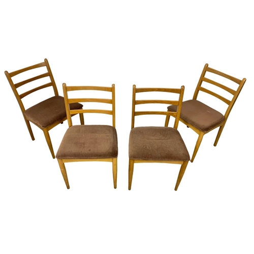 1028 - A set of 4 Mid Century chairs.