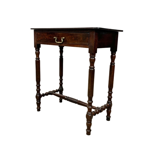 1046 - A late Victorian side table with drawer. 68.5 x 38 x 74cm