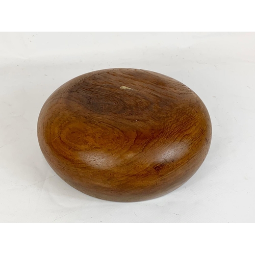 465A - A Mid Century teak fruit bowl. 1960’s. 26 x 11cm.