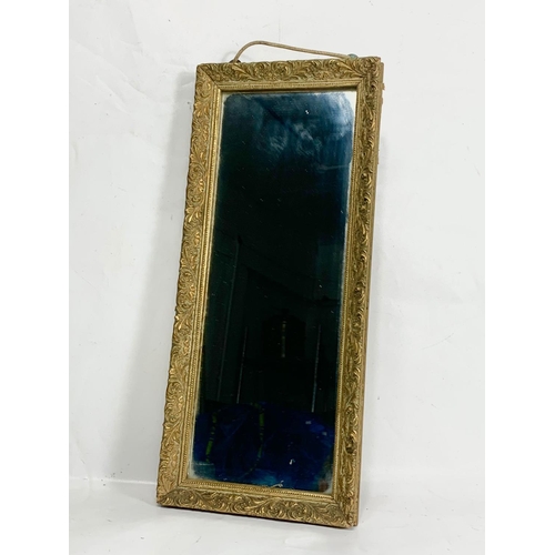 115 - 2 ornate gilt framed mirror. 29 x 45cm.