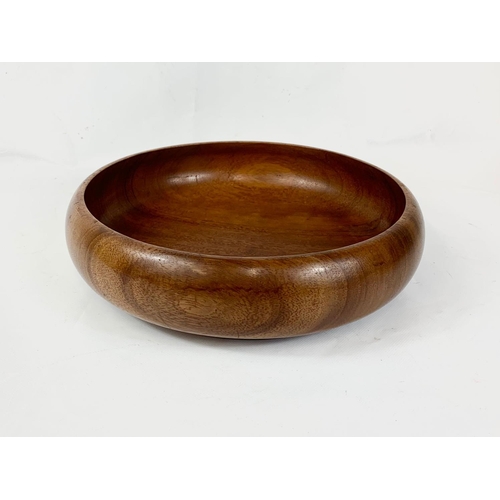 12 - A Mid Century teak fruit bowl. 1960’s. 30 x 8cm.