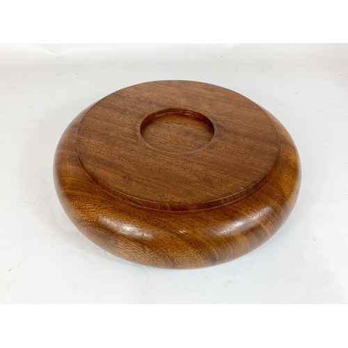 12 - A Mid Century teak fruit bowl. 1960’s. 30 x 8cm.