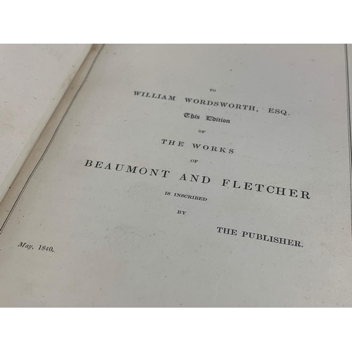 129 - A collection of early to late 19th century leather bound books.