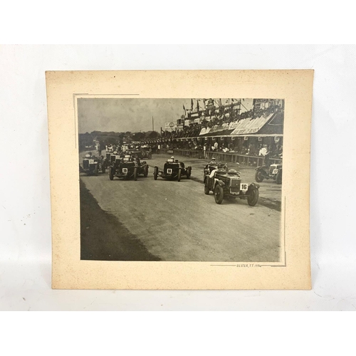 166 - A collection of 1934 Ulster Racing photographs. Ulster TT and Comber.