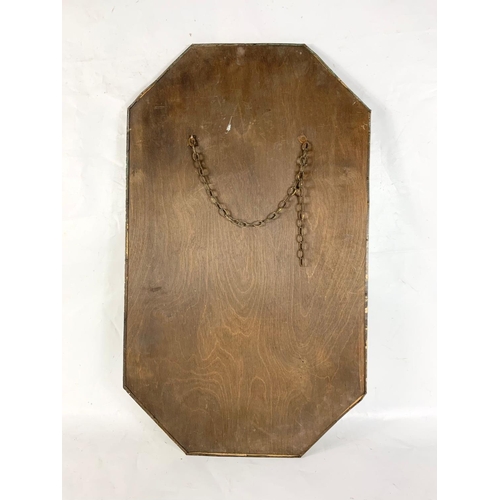 186 - An early 20th century gilt framed mirror. 44.5 x 75cm