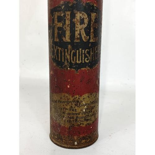 202 - A vintage Chemical Fire extinguisher. 51cm