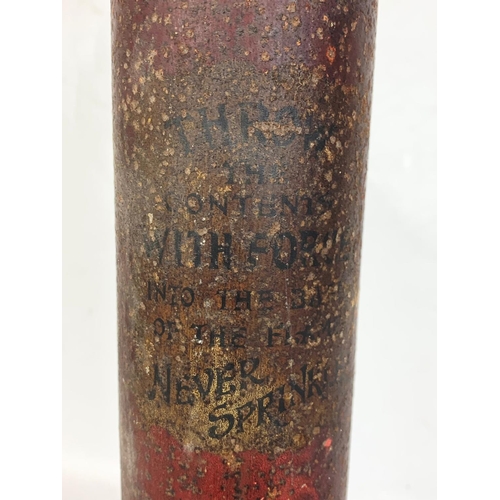 202 - A vintage Chemical Fire extinguisher. 51cm