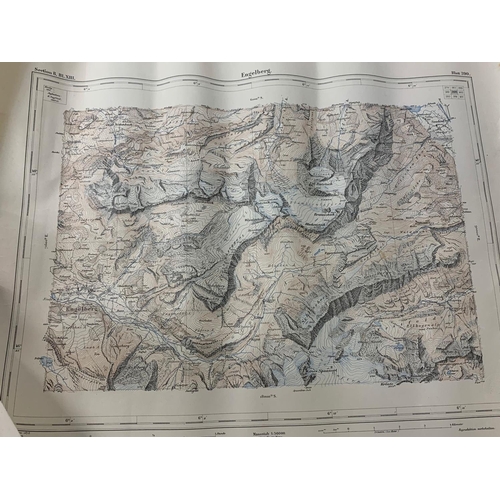 299 - 4 early 20th century Swiss Canton maps. 49 x 40cm.