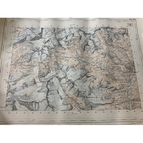 299 - 4 early 20th century Swiss Canton maps. 49 x 40cm.