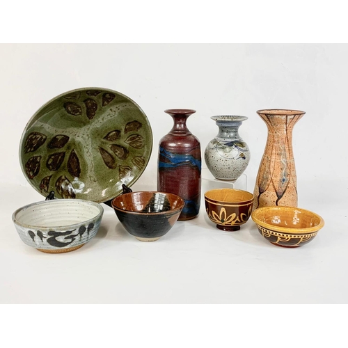 A Good Collection Of Vintage Signed Studio Pottery Anthony Phillips 