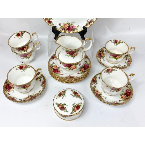 436 - An 18 piece Royal Albert Old Country Roses tea ware.