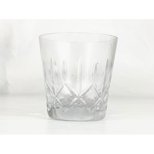 483 - A set of 20 Galway Crystal whiskey tumbler glasses. 9 x 9cm.