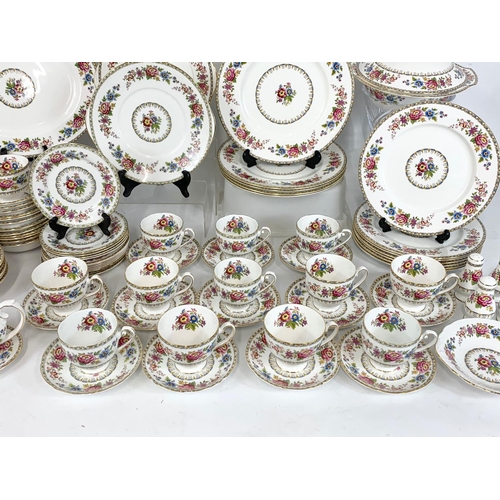 488 - A 97 piece Royal Grafton “Malvern” tea and dinner set. 5 dinner plates 27cm, 7 dinner plates 25cm, a... 