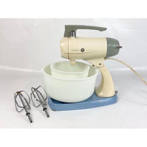 50 - A vintage Sunbeam Mixmaster food mixer..