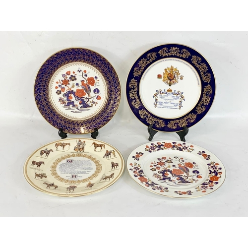 514 - 4 Aynsley pottery collectors plates. 27cm