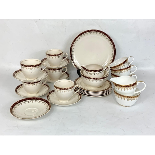 516 - A 20 piece Alfred Meakin tea set and 5 pieces of Royal Grafton.