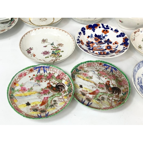 547 - A large collection of 18th and 19th century Chinese and English porcelain.