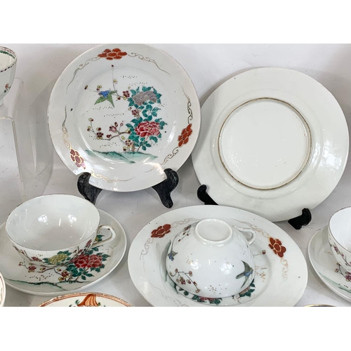 547 - A large collection of 18th and 19th century Chinese and English porcelain.