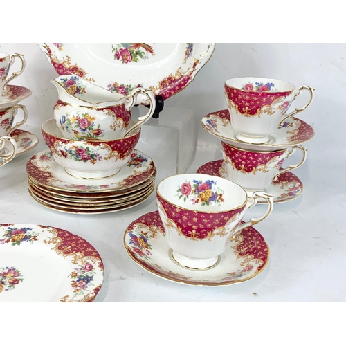 550 - A 22 piece Paragon “Rockingham” tea set.