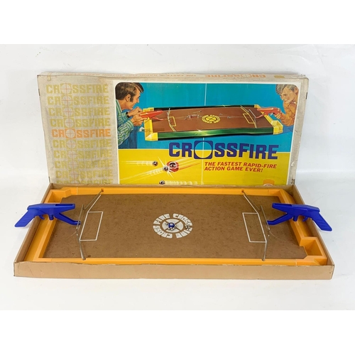 56 - A vintage 1970’s Ideal Crossfire game in box. 101cm