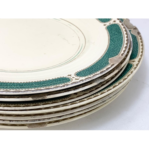 595 - A 23 piece Ribstone Ware dinner set