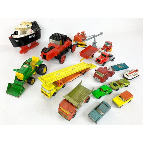 60 - A collection of model toys. Matchbox, Lego, Corgi.