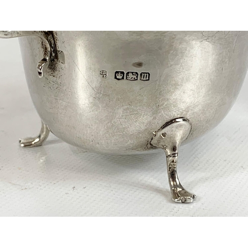 716 - Two Sterling Silver gravy boats. Sheffield mark.  145gms