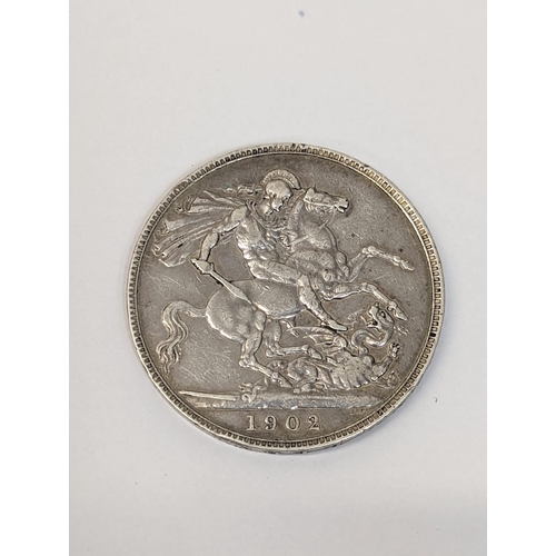 763 - Silver crown Edward 1902