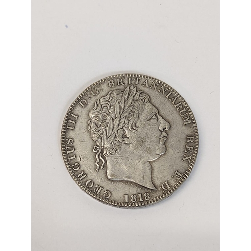 765 - Silver crown George III 1818