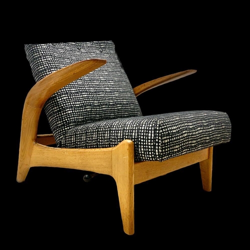 784 - A Norwegian “Rock’n Rest” armchair and stool designed by Rolf Rastad & Adolf Relling for Gimson & Sl... 